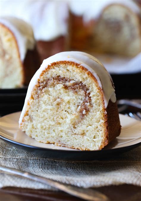 Bake at 350 degrees for 25 minutes. Cinnamon Roll Pound Cake | Cinnamon Cake Recipe