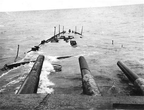 The Partially Submerged Deck Of The Admiral Graf Spee Scuttled During