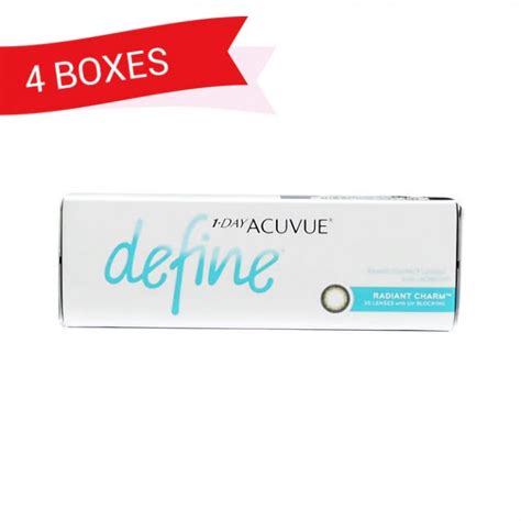 1 Day Acuvue Define Radiant Charm 4 Boxes Singapore Contact Lenses