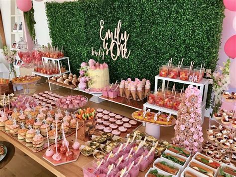 Rose Gold And Pink Birthday Party Ideas Photo 13 Of 19 First Birthday