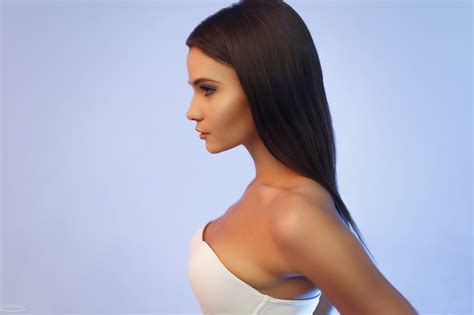 Obrázky na plochu tvár ženy Model portrét dlhé vlasy modré oči