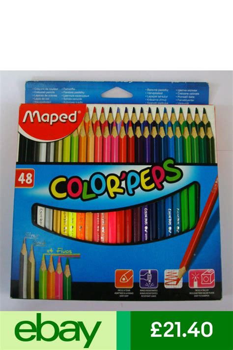 Colorpeps Maped Colour Pencils 48 Assorted Shades Assorted Colors