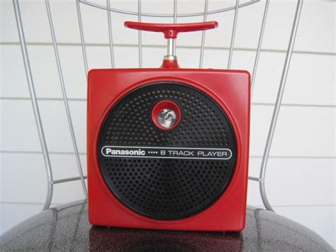 Vintage 1970s Retro Red Panasonic 8 Track Tape Player By Retro4u