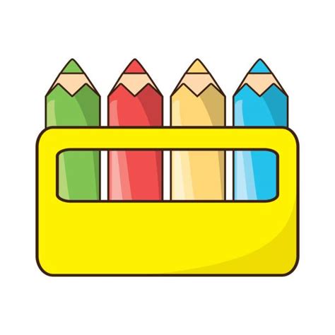 Box Crayons Clip Art Illustrations Royalty Free Vector Graphics And Clip