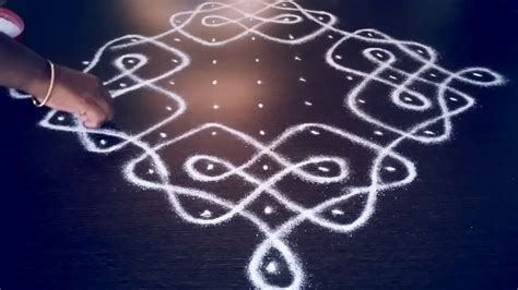 This type of big kolams. 11 Pulli Kolam - 5 | How to draw Kolam | Pulli Vacha Kolam ...