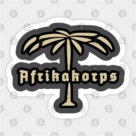 Afrikakorps Logo Ww2 German Autocollant Teepublic Fr