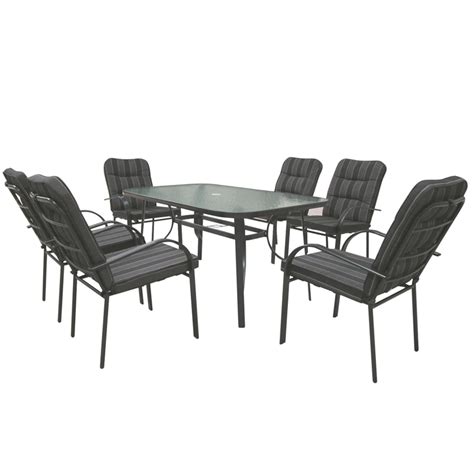Call us 01753 866 333 for any questions. Marquee 7 Piece Dargo Dining Setting | Bunnings Warehouse