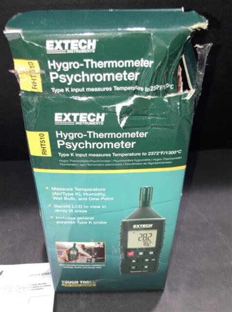 Extech Rht510 Hygro Thermometer Psychrometer For Sale Online Ebay