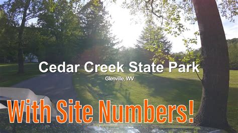 Cedar Creek State Park Campground Full Drive Through With Site