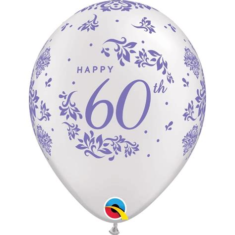 Diamond Wedding 60th Anniversary 11 Qualatex Latex Party Balloons
