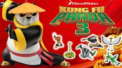 Kung Fu Panda 3 Set Of Toys Review Po Tigress Mantis Crane Monkey