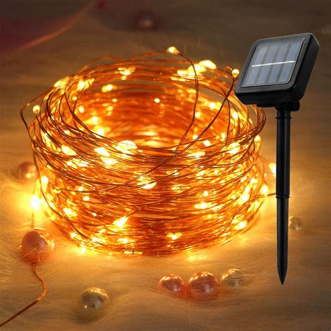100 Led Solar String Fairy Lights Outdoor Waterproof Lighting Garden