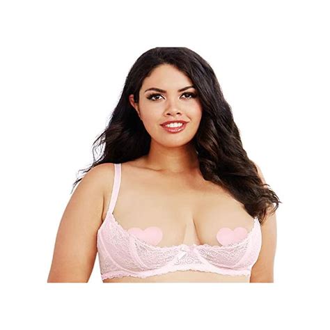 Buy Dreamgirl Womens Plus Size Plus Size Lace Open Cup Underwire Shelf