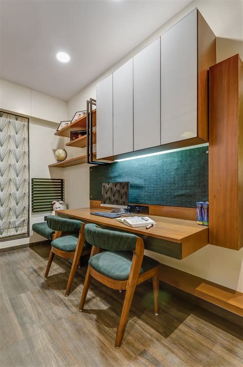 Study tables are usually accommodated in living room & bedroom. Interior 2 studio living stone modern study/office ...