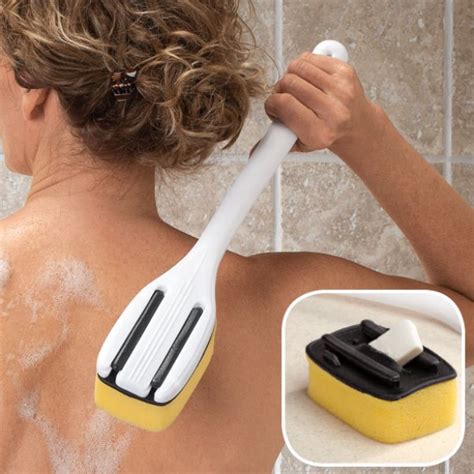 Long Handle Soap Bath Sponge Soap Holder In Bathing Sponge
