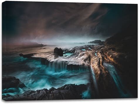 Aesthetic Scenery Waterfall Canvas Wall Art Nature Canvas Etsy