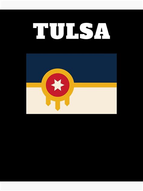 Tulsa Flag Oklahoma Canvas Print For Sale By Jeangel97 Redbubble