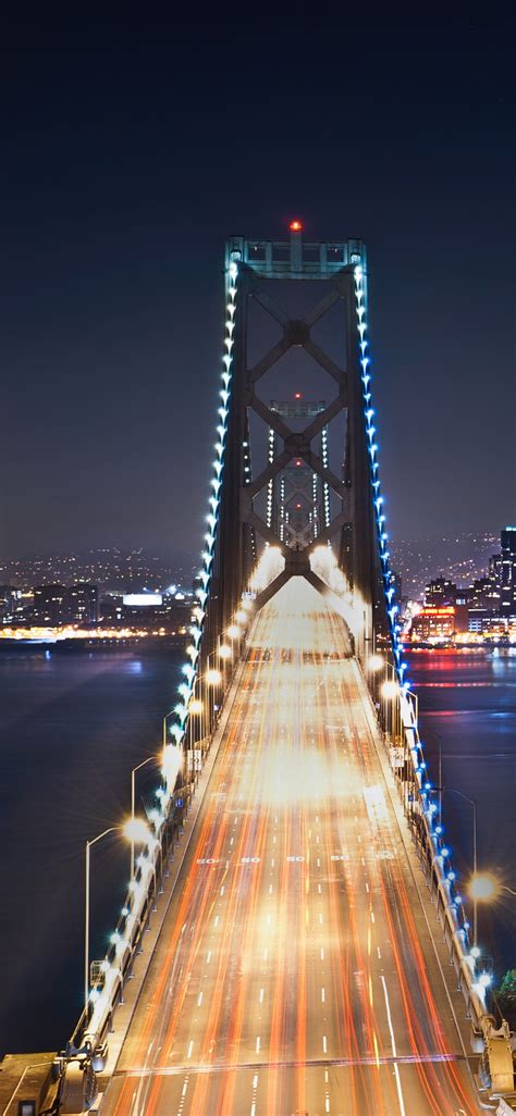 Oakland Bay Bridge Wallpaper 4k San Francisco Cityscape City Lights