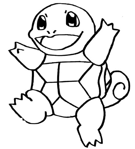 Easy How To Draw Pokemon Squirtle Kids Pokemon Squirtle Drawing At