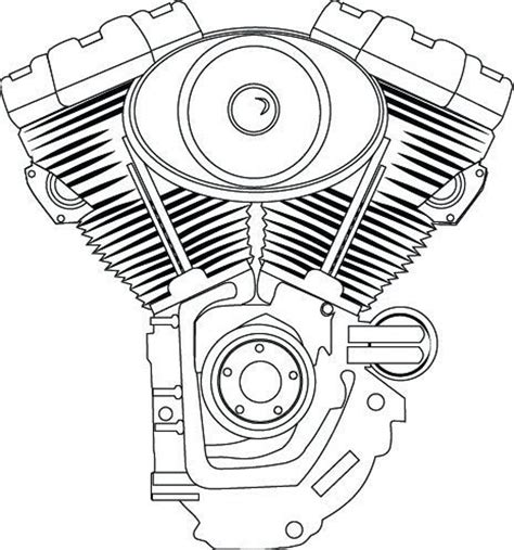 V 8 Motor Svg Files For Cricut V8 Engine Svg Pdf Ai Etsy
