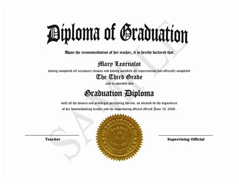 30 Printable High School Diploma