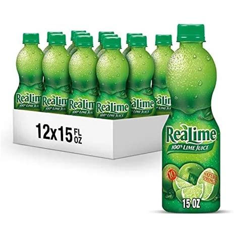 100 Percent Lime Juice 15 Fl Oz Bottles Pack Of 12 3429 Picclick
