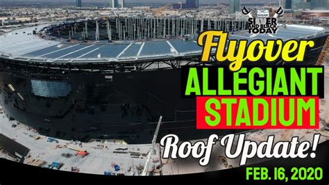 It serves as the home stadium for the las vegas raiders of. Allegiant Stadium Roof Cable System Complete - Flyover 2 ...