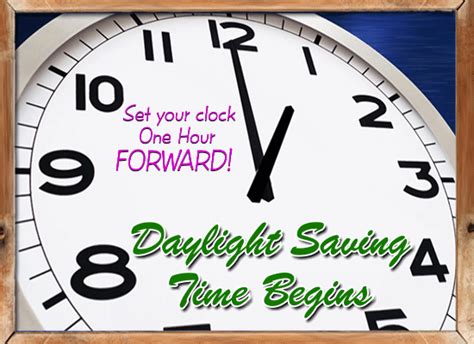 The clock jumps forward from 2 to 3 am. Set Clock One Hour Forward. Free Daylight Saving Time ...