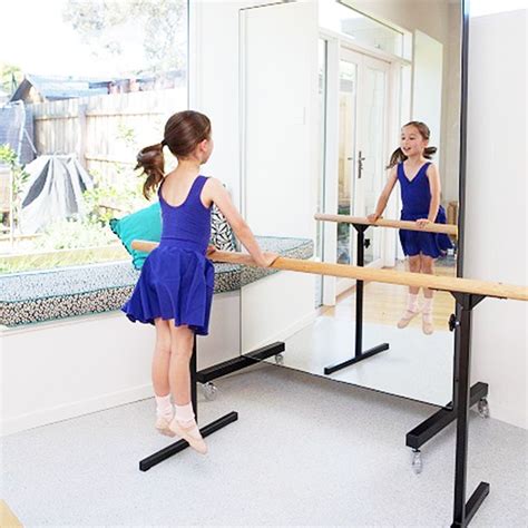 Portable Ballet Barre With Dance Mirror Ballet Barres Home Dance