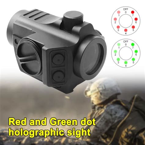 HOLOGRAPHIC REFLEX RED Green Dot Sight Scope W Tactical Picatinny Rail Mount PicClick UK