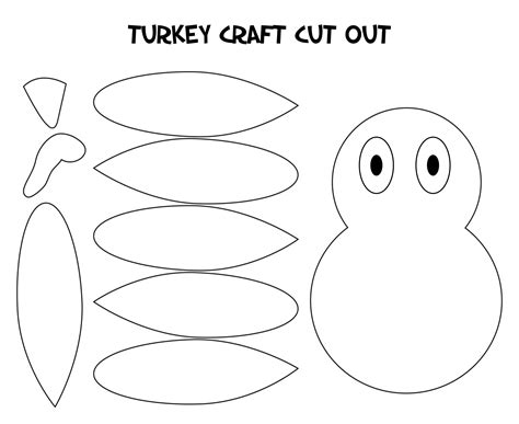 Turkey Body Parts Clipart Outline