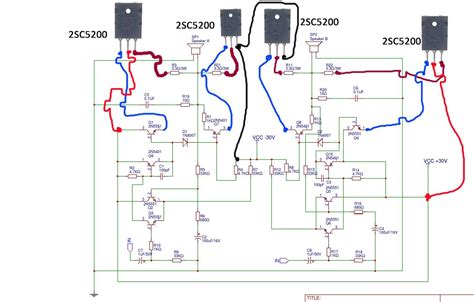 200w guitar amplifier circuit diagram with pcb layout. amplifiers 2SC5200 circuit diagram | Audio amplifier, Diy amplifier, Amplifier