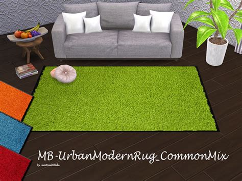 Mb Urban Modern Rug Commonmix By Matomibotaki At Tsr Sims 4 Updates