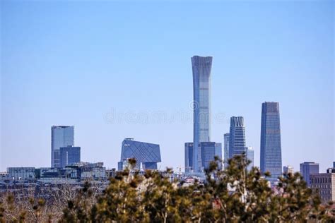 Skyscrapers On The East Third Ring Road Of Beijing China Stock Image