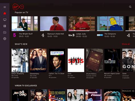 I don't see anywhere that says the app isn't available on samsung's smart tvs. Virgin TV Go for Android - APK Download