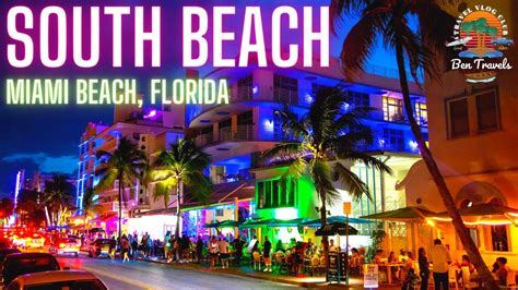 South Beach Miami Florida Night Drive Ocean Drive Miami Beach Youtube