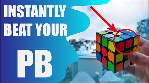 Instantly Beat Your Pb 3x3 Rubiks Cube Trick Youtube