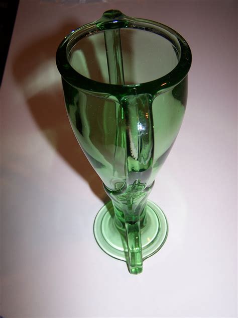 Fostoria Tut Vase 2288 Elegant Green Glass Ca 1925