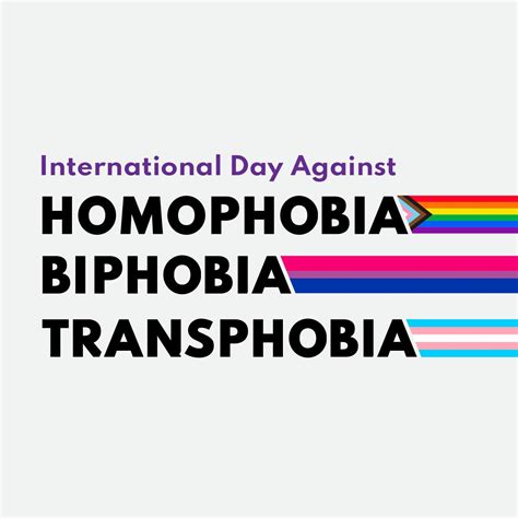 as we mark the international day against homophobia transphobia and biphobia we reaffirm our