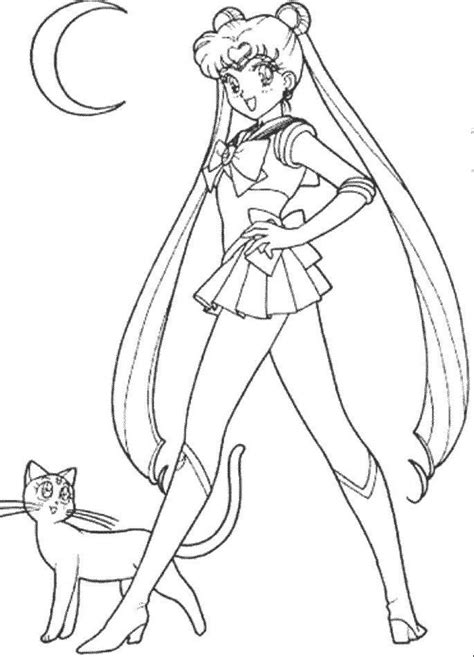 It is desired by kids and also teenagers that are fond of anime. Sailor Moon Luna Coloring Pages - Super Kins Author