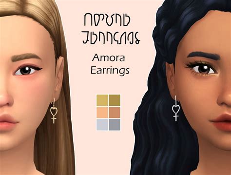 Alexaarr “ Amora Earrings The Venus Symbol With A Heart Instead Of A