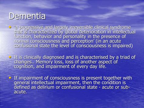 Ppt Dementia Powerpoint Presentation Free Download Id4576036