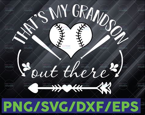 That S My Grandson Baseball Svg Grandma Mom Svg Cutting File Cricut Designs Crella