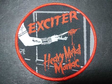Yahooオークション Exciter 丸形刺繍パッチ ワッペン Heavy Metal M
