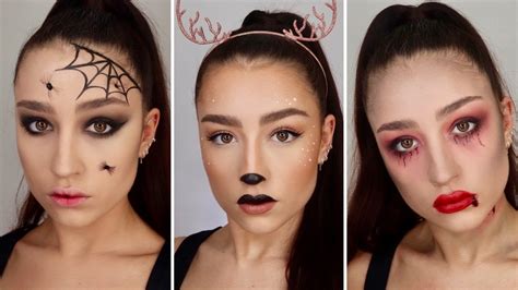 3 Easy Last Minute Halloween Makeupcostume Ideas Youtube