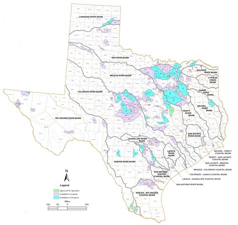 Download Texas Watershed Projects Map Of Watersheds In Texas Full