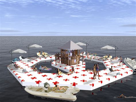 Künstlicher Schwimmende Insel Taff Modular Floating System