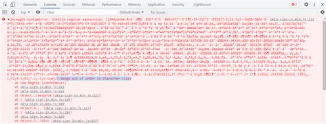 Javascript Invalid Regular Expression Range Out Of Order In