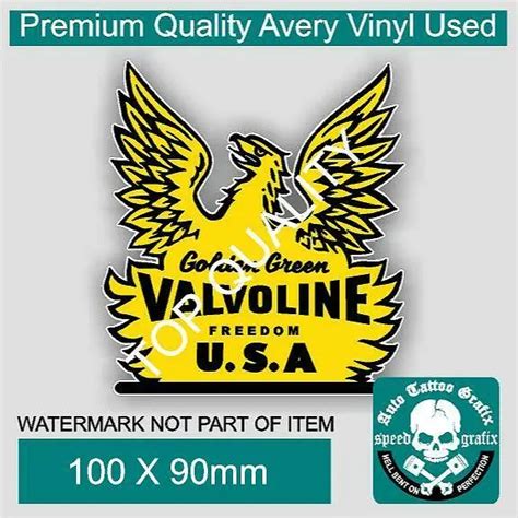 Vintage Valvoline Decal Sticker Vintage Americana Hot Rod Rat Rod Retro