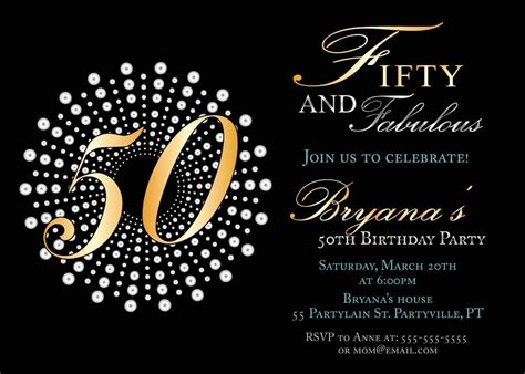 The 25 Best Ideas For Invitations For 50th Birthday Party Home
